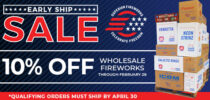 Early Ship Sale for Wholesale Fireworks