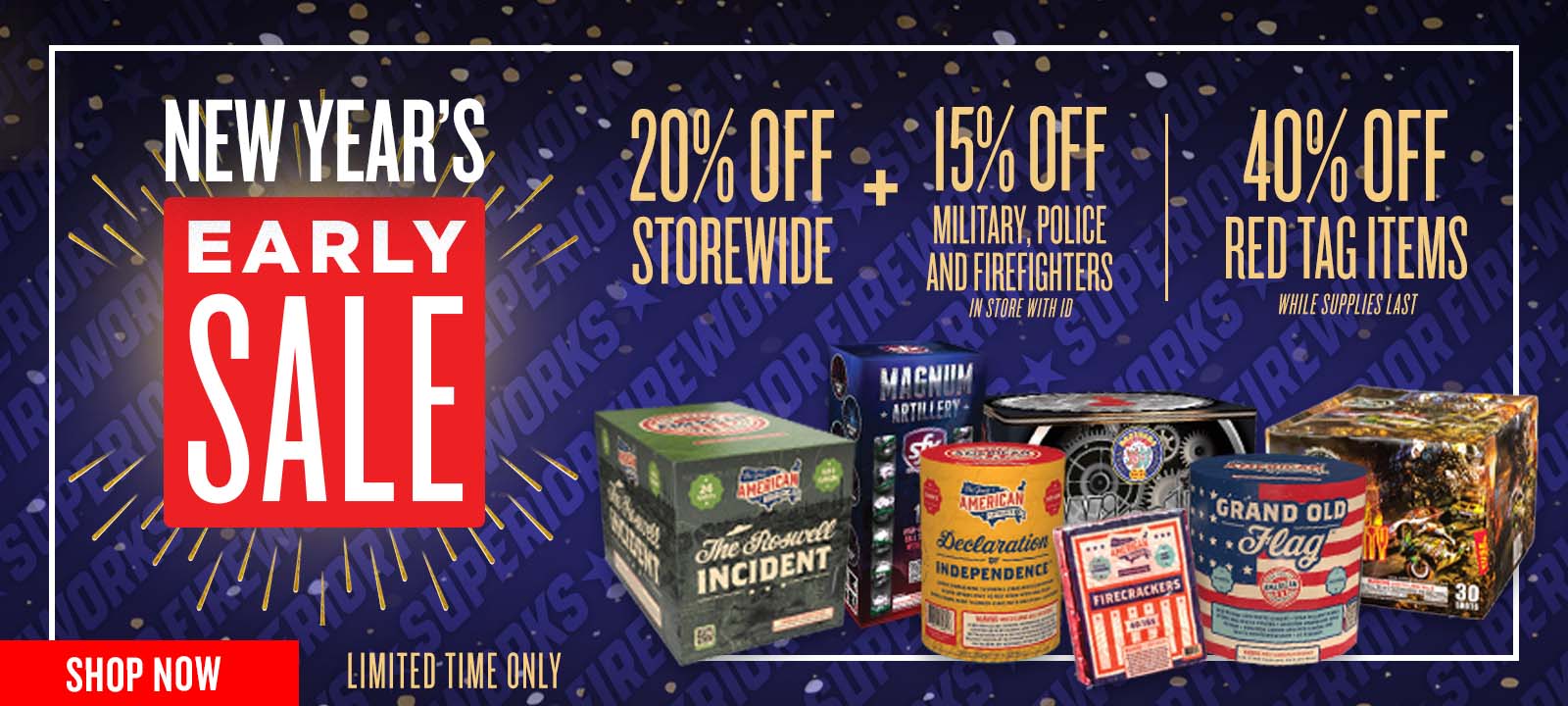 Shop Our New Year's Early Sale for a Limited Time Only!