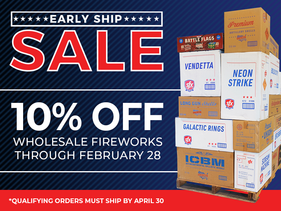 Get 10% off during our Early Ship Sale now through February 28!